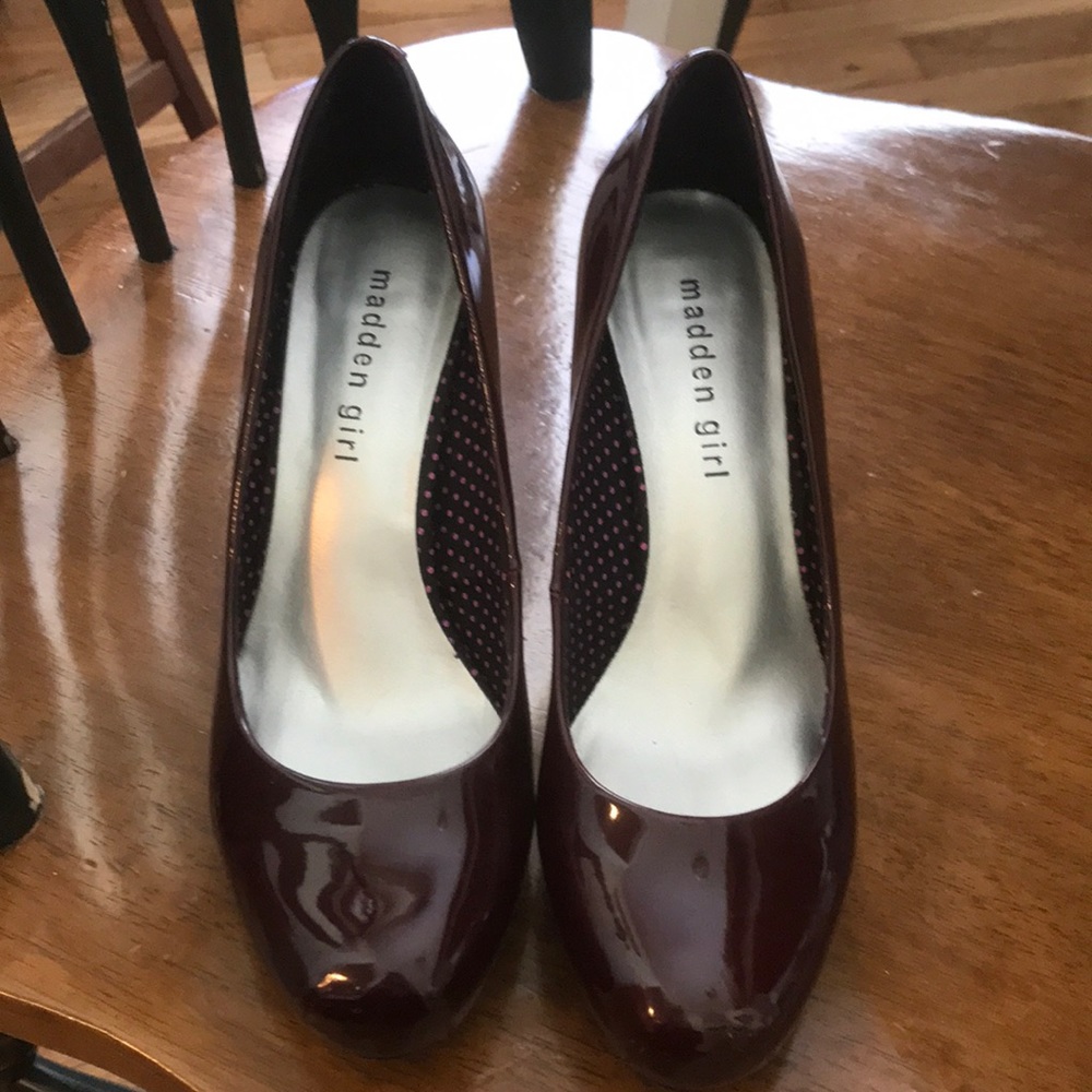 Burgundy heels